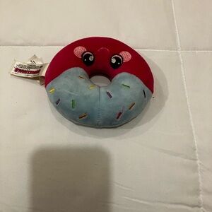 Colorful Plush Donut Toy with Sprinkles